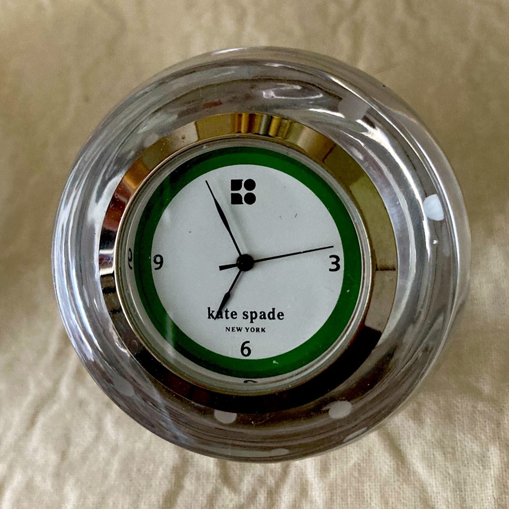 Kate Spade crystal clock new battery
